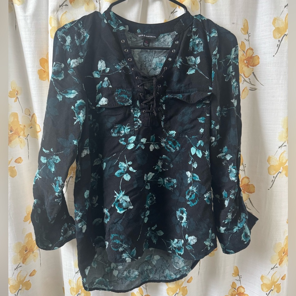 Rock and Republic Floral Shirt